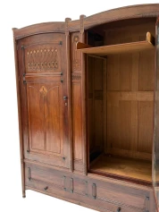 Arts & Crafts Armoire or Wardrobe by Jac. van den Bosch for 't Binnenhuis, 1910